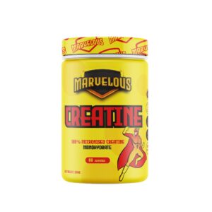 كرياتين مارفيلوس نيوتريشن ٣٠٠ جرام ٦٠ جرعة creatine Monohydrate micronized Marvelous 300 gm 60 serve بدون نكهة