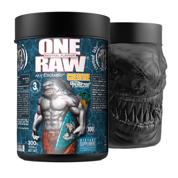 كرياتين وان رو من Zoomad Labs - 300 جم | 60 جرعة - بدون نكهة  One Raw Creatine - Zoomad Labs 300g | 60 Servings - Unflavored