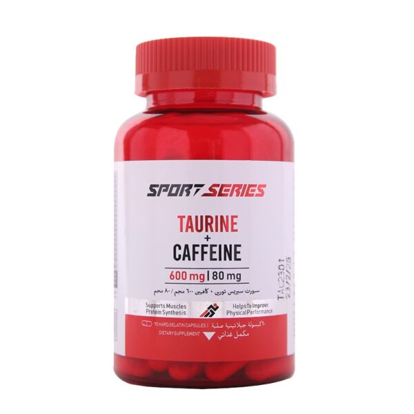 سبورت سيريز تورين + كافيين - 90 كبسولة  Sport Series Taurine + Caffeine - 90 Capsules